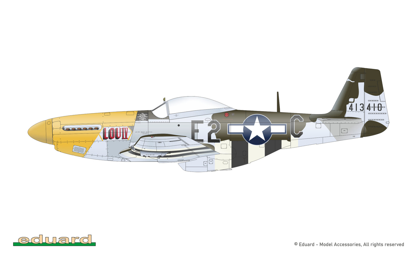 Eduard D72053 1:72 North-American P-51D-5 '8th AF'