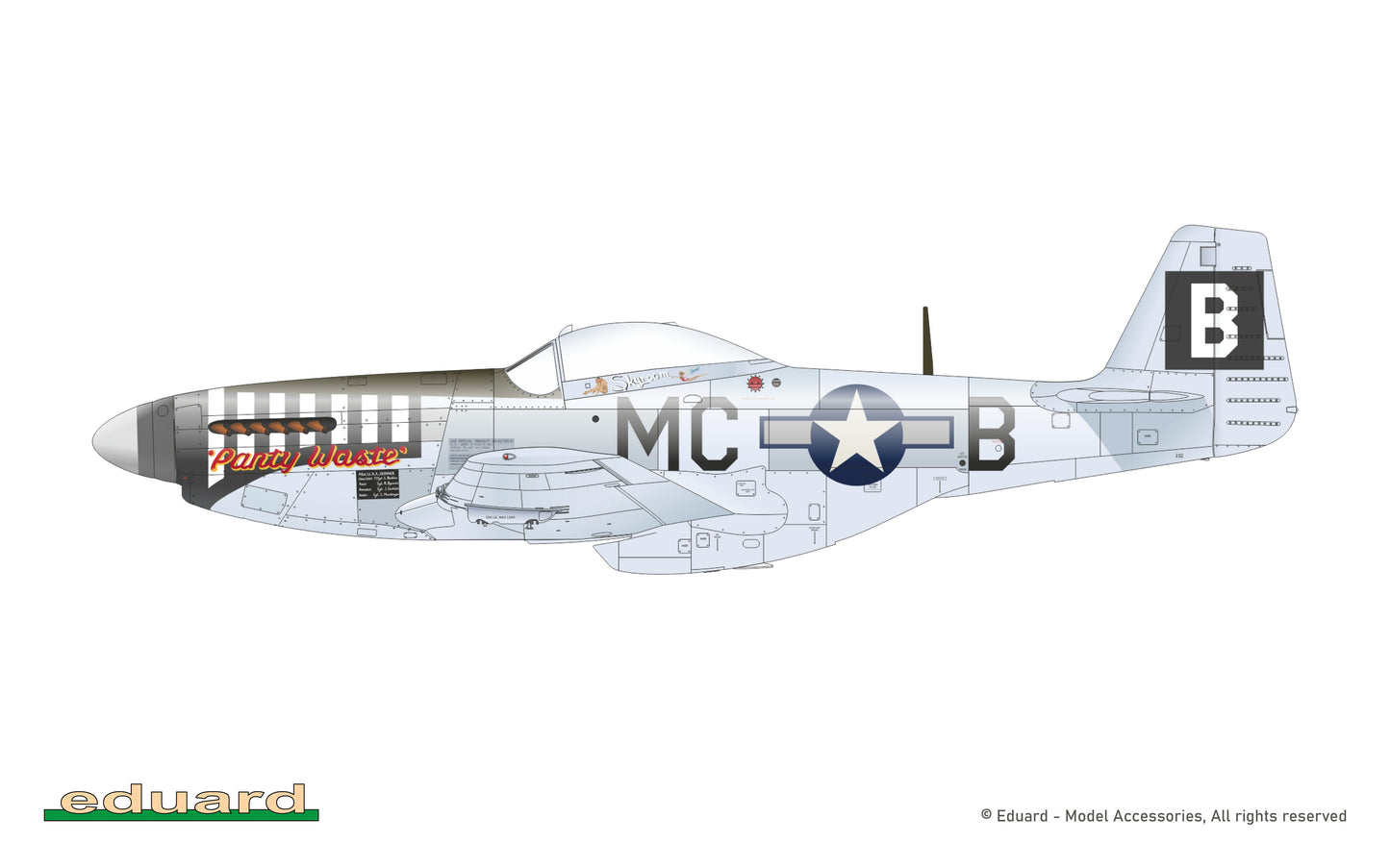 Eduard D72053 1:72 North-American P-51D-5 '8th AF'