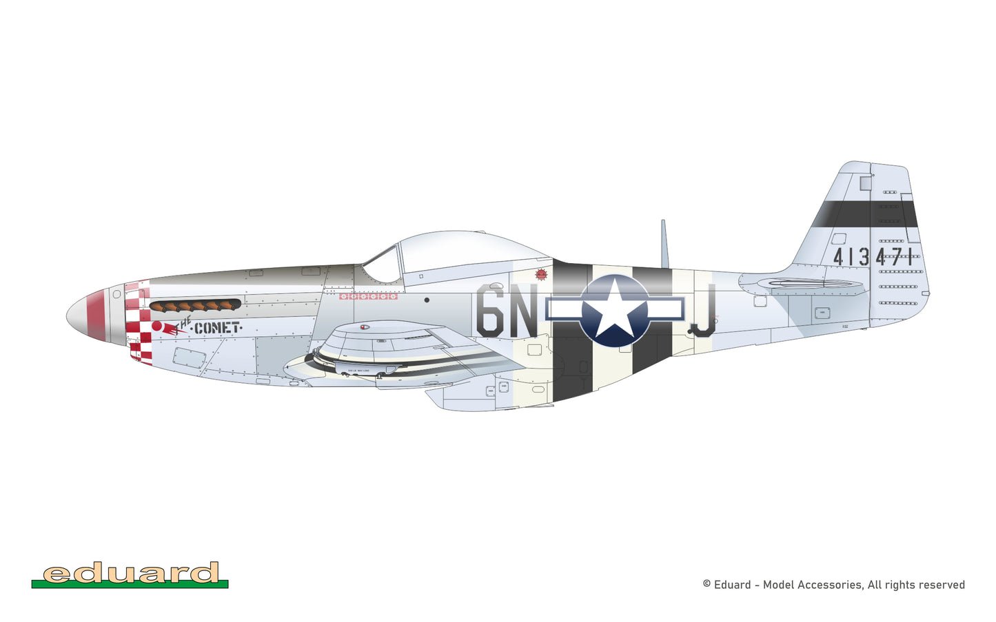 Eduard D72053 1:72 North-American P-51D-5 '8th AF'