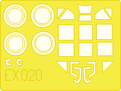 Eduard EX020 1:48 Messerschmitt Bf-109E canopy and wheels