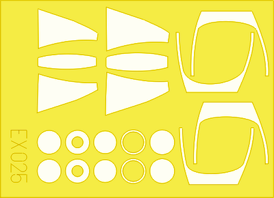 Eduard EX025 1:48 Vought A-7D Corsair/A-7E Corsair canopy and wheels