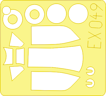 Eduard EX049 1:48 Messerschmitt Bf-109K canopy and wheels