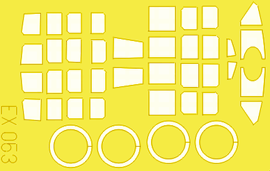 Eduard EX053 1:48 Curtiss SB2C Helldiver canopy and wheels