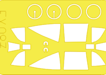 Eduard EX087 1:48 Nakajima Ki-44 Tojo canopy frame and wheels etc