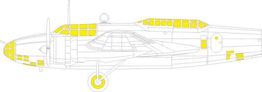 Eduard EX1005 1:48 Mitsubishi Ki-21-I TFace canopy frame paint mask (inside & outside)