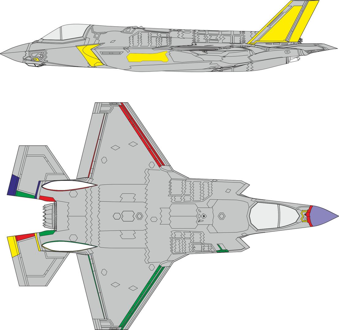 Eduard EX1013 1:48 Lockheed-Martin F-35B Lightning II RAM coating