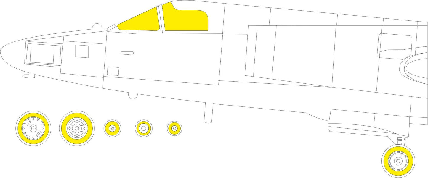 Eduard EX1021 1:48 Lockheed U-2R Dragon canopy frame paint mask