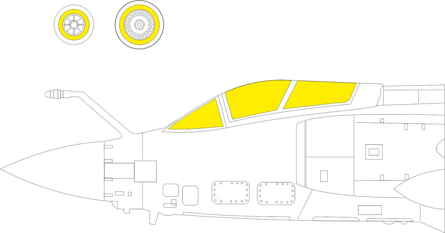 Eduard EX1034 1:48 Blackburn Buccaneer S.2B canopy frame paint mask