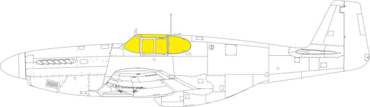 Eduard EX1036 1:48 P-51B/P-51C framed canopy TFace canopy frame paint mask