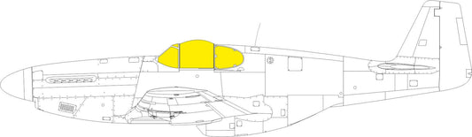 Eduard EX1037 1:48 P-51B/P-51C Malcolm Hood canopy TFace canopy frame paint mask