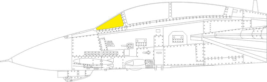 Eduard EX1040 1:48 F-14A Tomcat WINDSHIELD ONLY TFace canopy frame paint mask