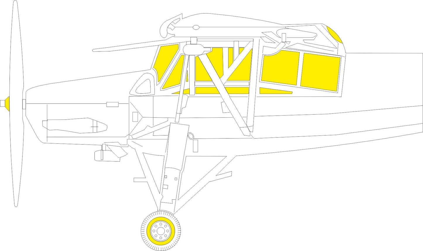 Eduard EDEX1123 1:48 Fieseler Fi-156C Storch TFace