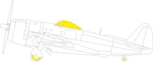 Eduard EX1155 1:48 Republic P-47N Thunderbolt TFace canopy frame paint mask