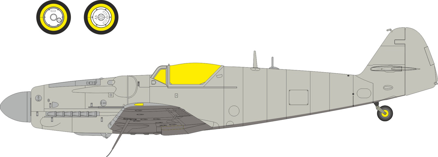 Eduard EX1158 1:48 Avia S-199 bubble canopy TFace canopy frame paint mask