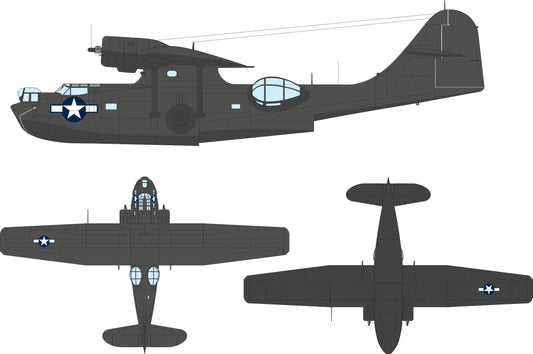 Eduard EX1183 1:48 Consolidated PBY-5A Catalina US National Insignia (Stars & Bars)