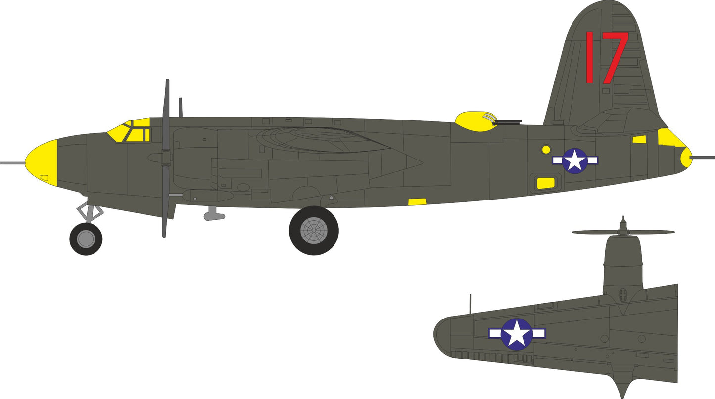 Eduard EX1189 1:48 Martin B-26C-45 Marauder US National Insignia & Tail Marking