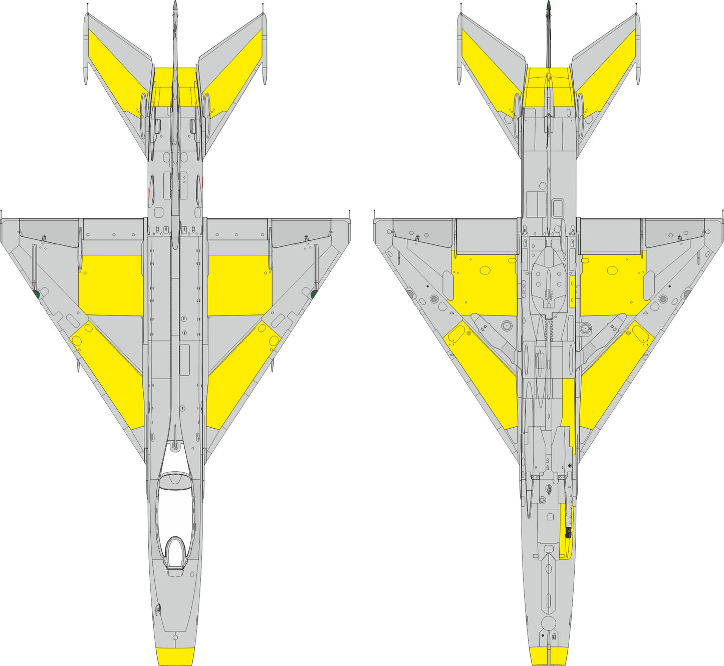 Eduard EX1193 1:48 Mikoyan MiG-21F Surface Panels