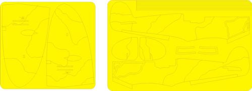 Eduard EX470 1:48 Hawker Hurricane Mk.I camouflage pattern paint masks A