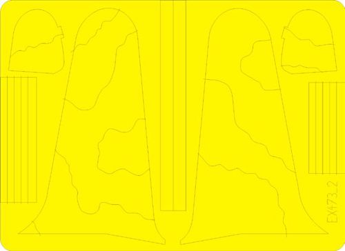 Eduard EX473 1:48 Hawker Hurricane Mk.I camouflage pattern paint masks B