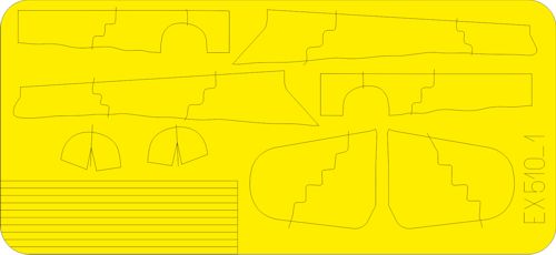 Eduard EX510 1:48 Messerschmitt Bf-109G-6 camouflage pattern paint masks - Erla