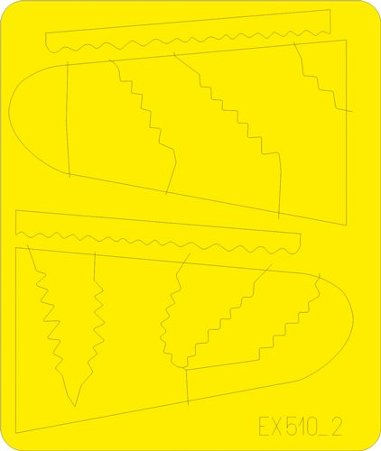 Eduard EX510 1:48 Messerschmitt Bf-109G-6 camouflage pattern paint masks - Erla