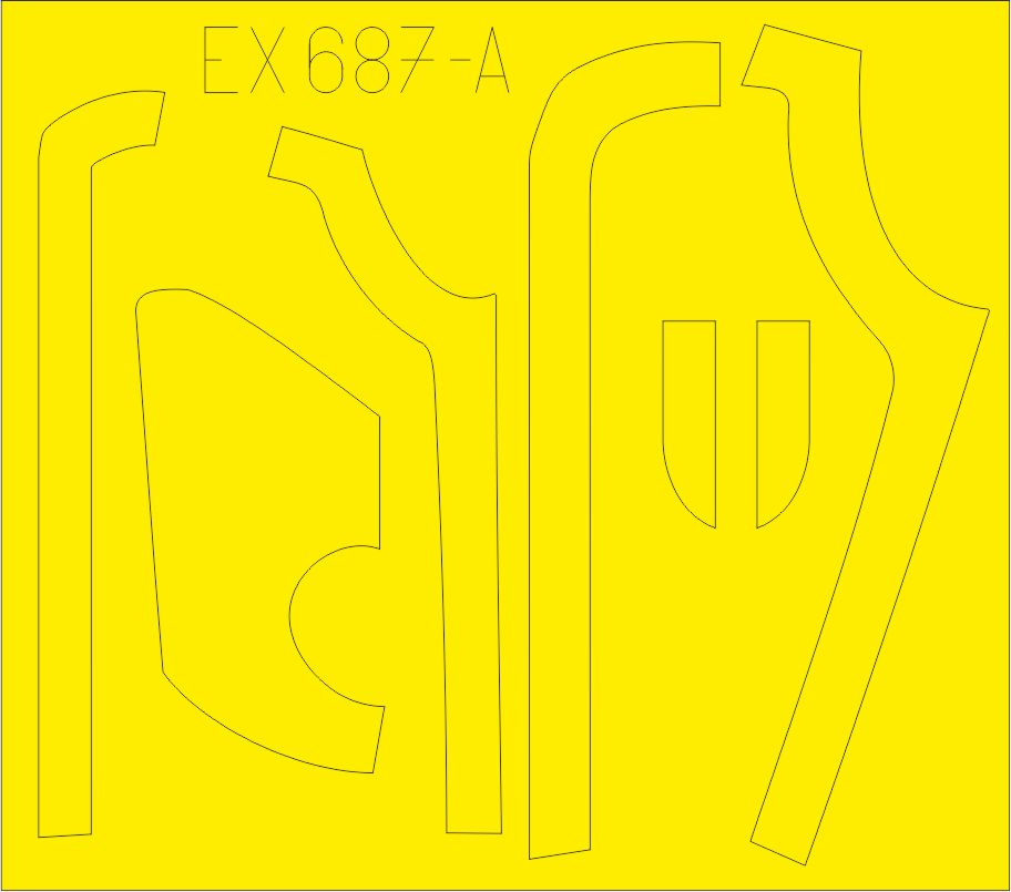 Eduard EX687 1:48 B-17G Flying Fortress anti-glare panels (DL & BO production)