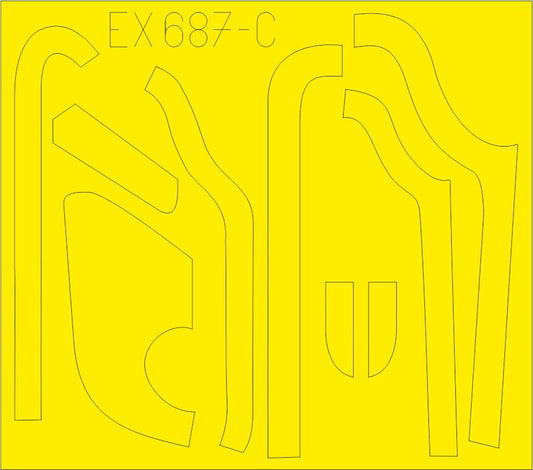 Eduard EX687 1:48 B-17G Flying Fortress anti-glare panels (DL & BO production)