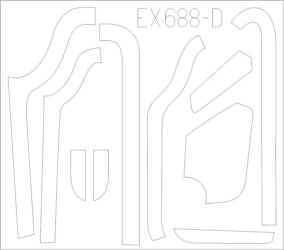 Eduard EX688 1:48 B-17G Flying Fortress anti-glare panels (VE production)