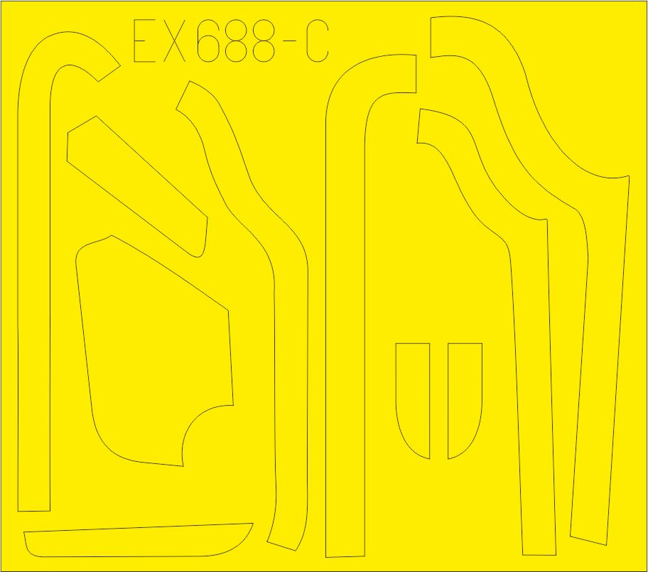 Eduard EX688 1:48 B-17G Flying Fortress anti-glare panels (VE production)