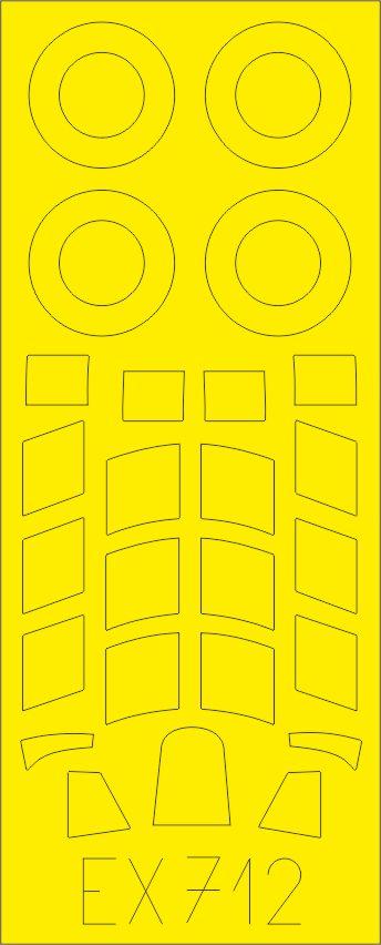 Eduard EX712 1:48 Hawker Hurricane Mk.I to be used with Airfix