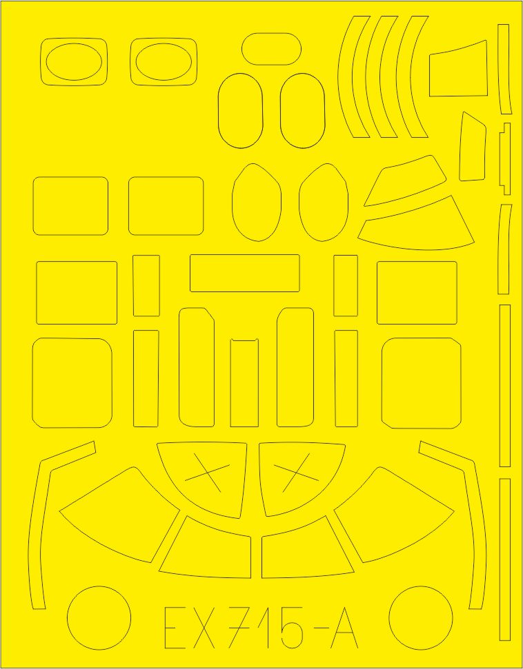 Eduard EX715 1:48 North-American B-25D Mitchell TFace