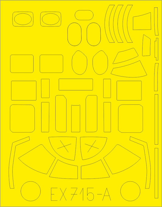 Eduard EX715 1:48 North-American B-25D Mitchell TFace