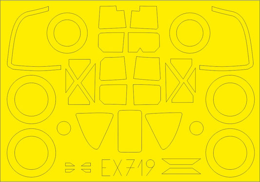 Eduard EX719 1:48 Lockheed P-38H Lightning