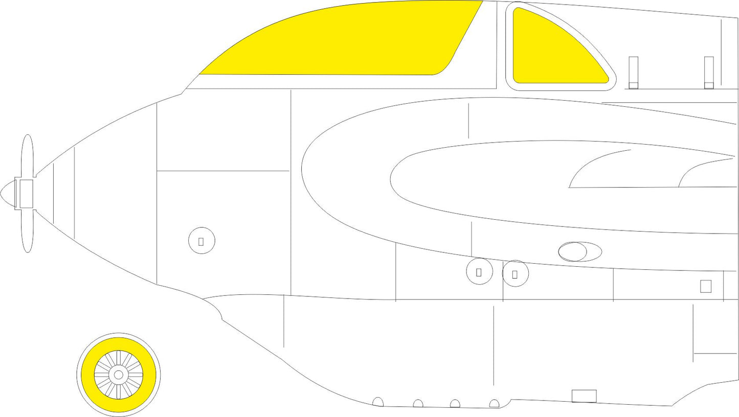 Eduard EX794 1:48 Messerschmitt Me-163B Komet for Gas Patch kits