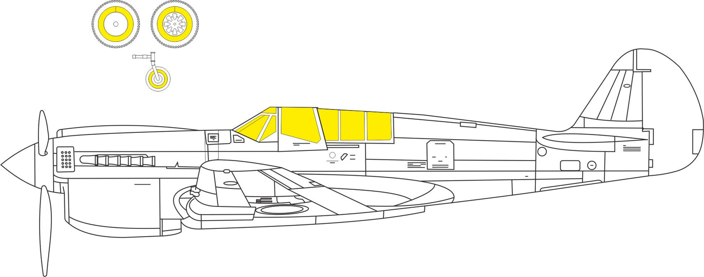 Eduard EX817 1:48 P-40N Warhawk to be used with Academy