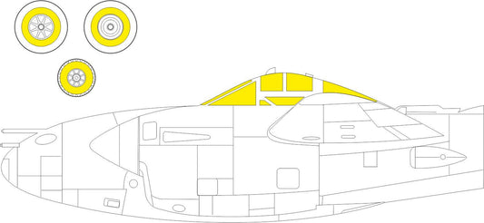 Eduard EX883 1:48 P-38J Lightning to be used with Tamiya