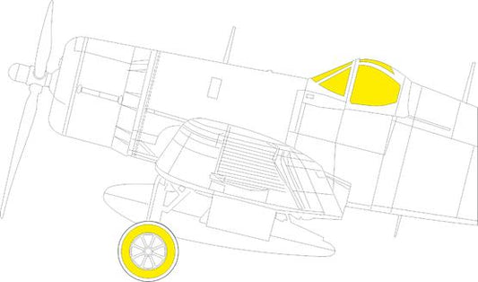 Eduard EX903 1:48 Vought F4U-1A Corsair TFace canopy frame paint mask