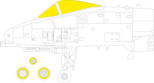 Eduard EX964 1:48 A-10C Thunderbolt II TFace interior and exterior canopy masks