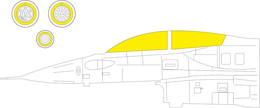 Eduard EX966 1:48 F-16D Block 30/40/50 to be used with Kinetic