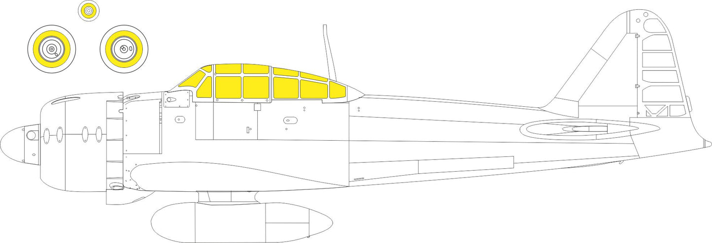 Eduard EX970 1:48 Mitsubishi A6M3 Zero Type 32 Weekend to be used with Eduard