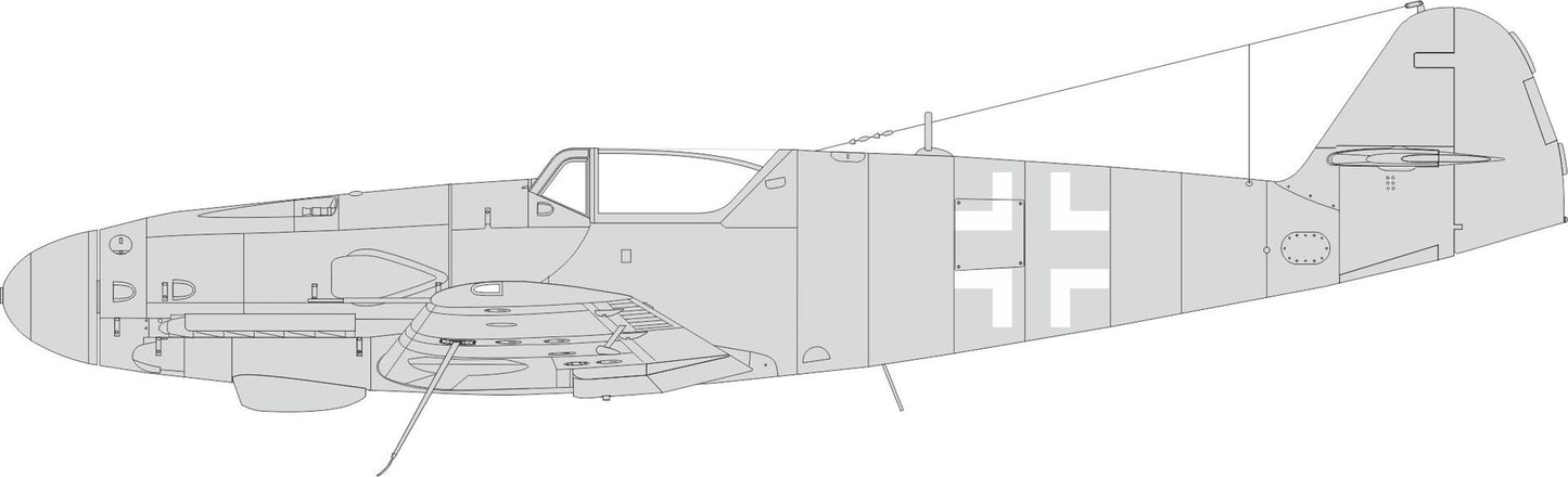 Eduard EX985 1:48 Messerschmitt Bf-109K national insignia 1/48 (designed to be used with Eduard kits)