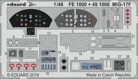 Eduard FE1000 1:48 Mikoyan MiG-17F
