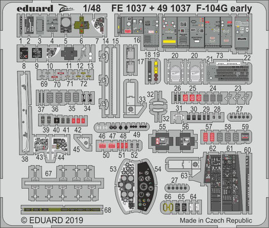 Eduard FE1037 1:48 Lockheed F-104G Starfighter early