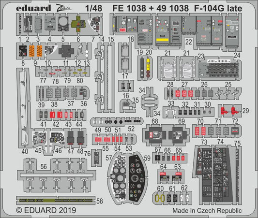 Eduard FE1038 1:48 Lockheed F-104G Starfighter late