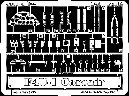 Eduard FE103 1:48 Vought F4U-1 Corsair