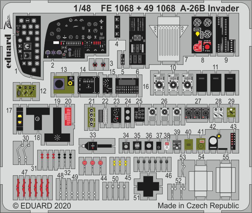 Eduard FE1068 1:48 Douglas A-26B Invader
