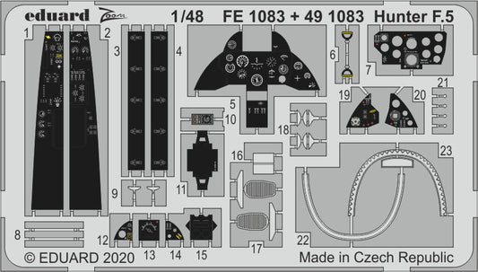Eduard FE1083 1:48 Hawker Hunter F.4/F.5