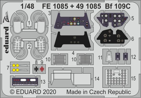 Eduard FE1085 1:48 Messerschmitt Bf-109C