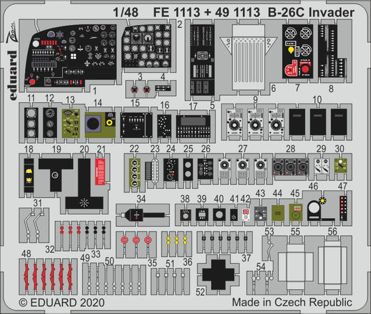 Eduard FE1113 1:48 Douglas B-26C Invader for ICM