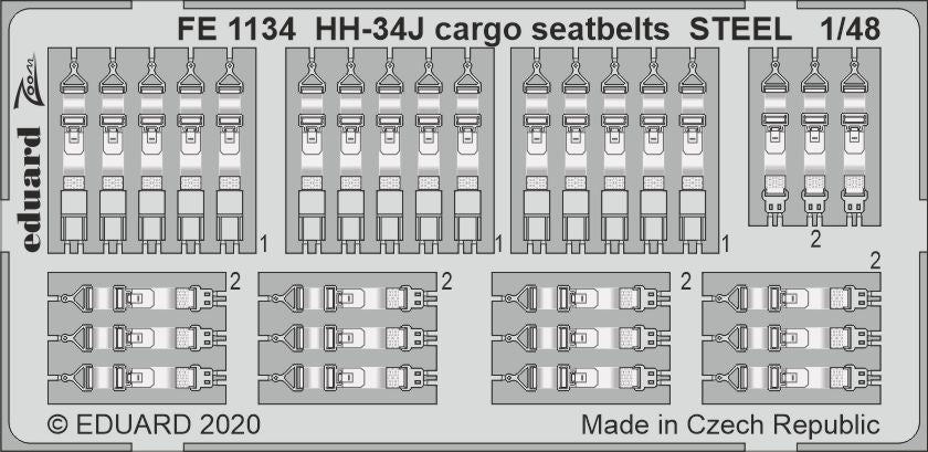 Eduard FE1134 1:48 Sikorsky HH-34J cargo seatbelts STEEL
